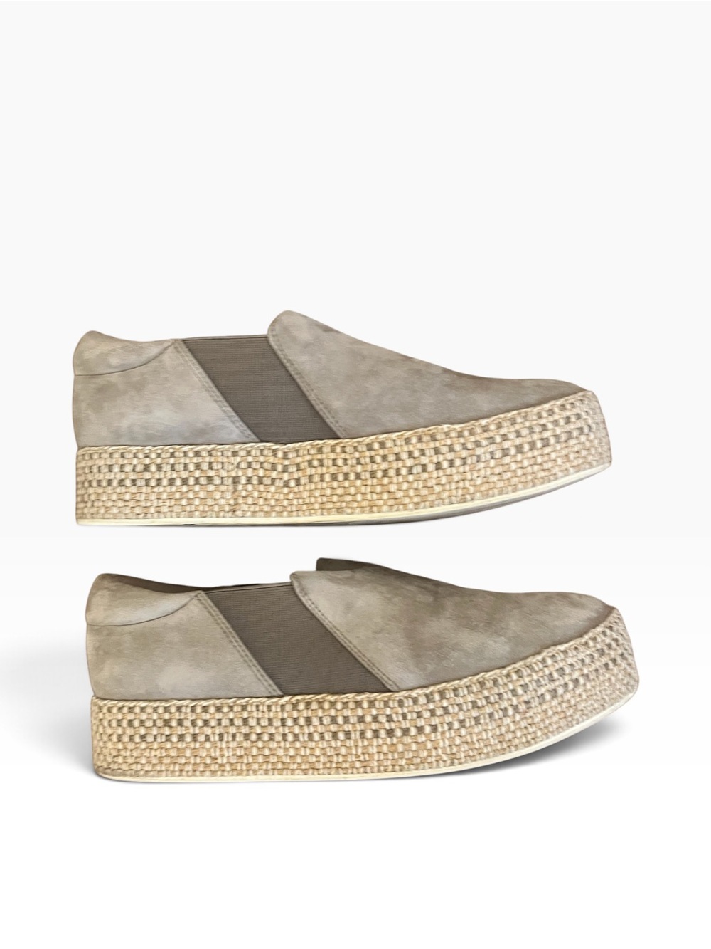 Vince Dillon Espadrille Slip-On Sneakers Taupe Size 6.5